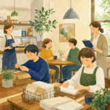 就労継続支援B型カフェ内職と作業札の安心